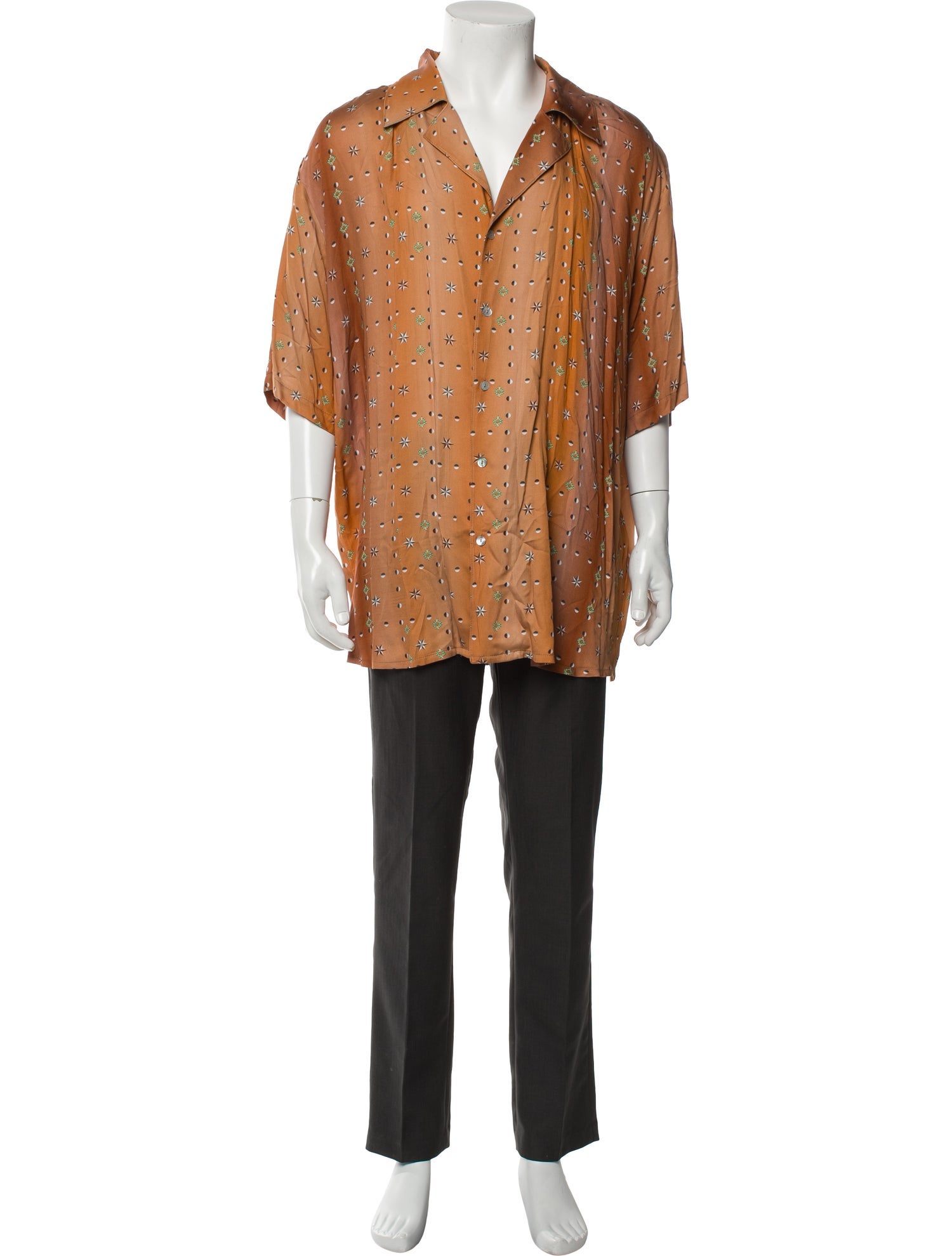 SIEDRÉS Printed Three-Quarter Sleeve Shirt